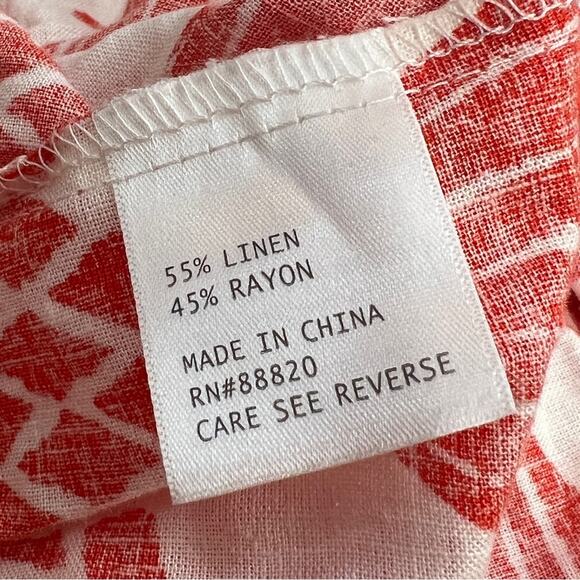 HAUTE HIPPIE STYLE Orange and Ivory Tribal Print Full Miniskirt SZ S NWT - Picture 12 of 16